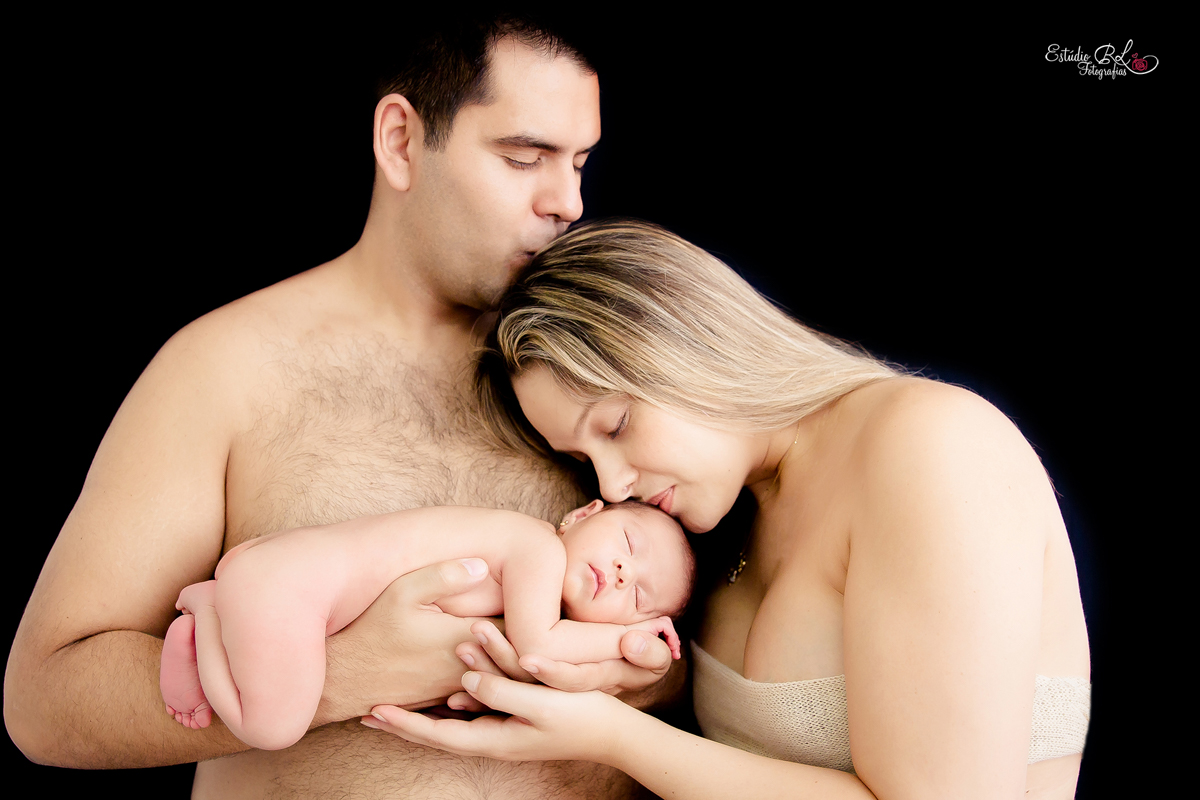 Papai e mamãe com Helena ficou top