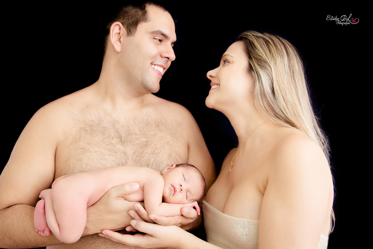 Papai e mamãe com Helena ficou top