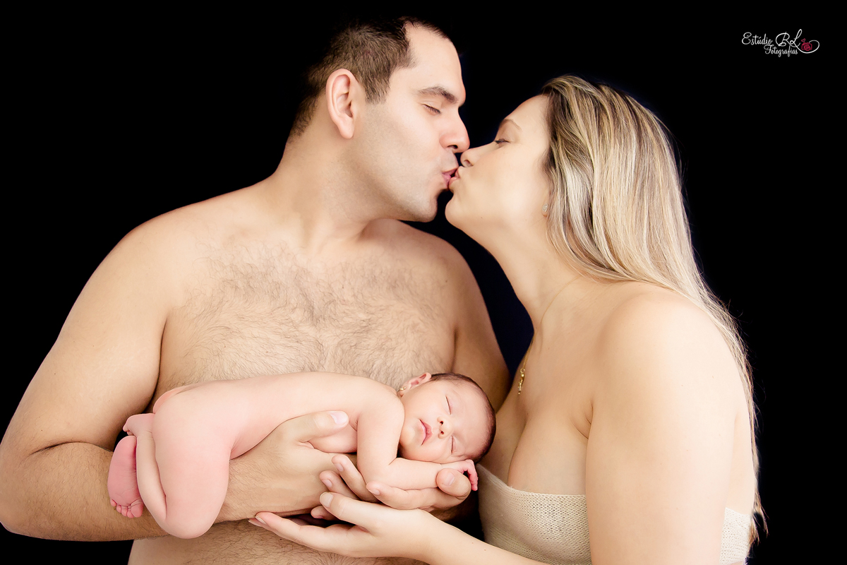 Papai e mamãe com Helena ficou top