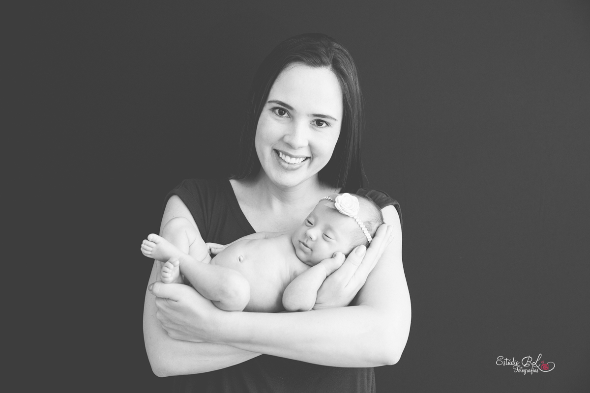 Helena e a mamãe Sandra