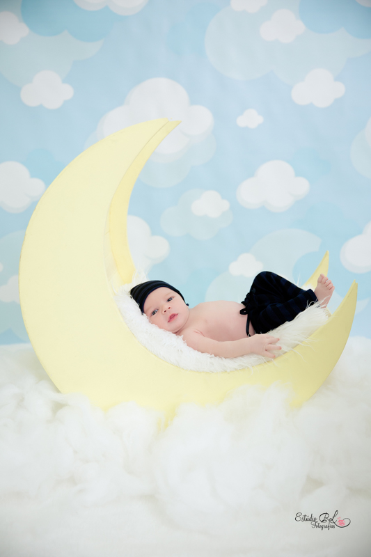 Cenário da lua, ficou lindo com o Miguel