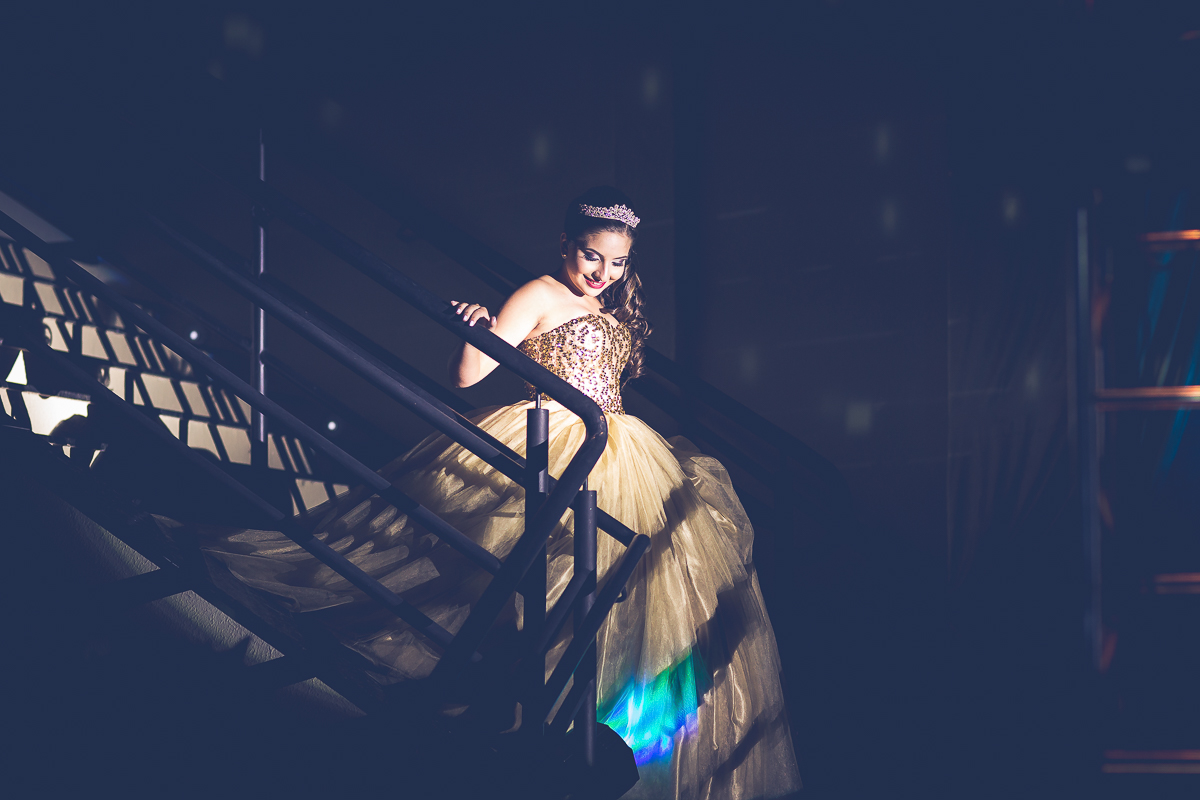 Entrada linda da debutante