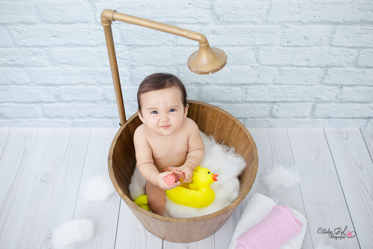 Ensaio do acompanhamento da Julia de 9 meses