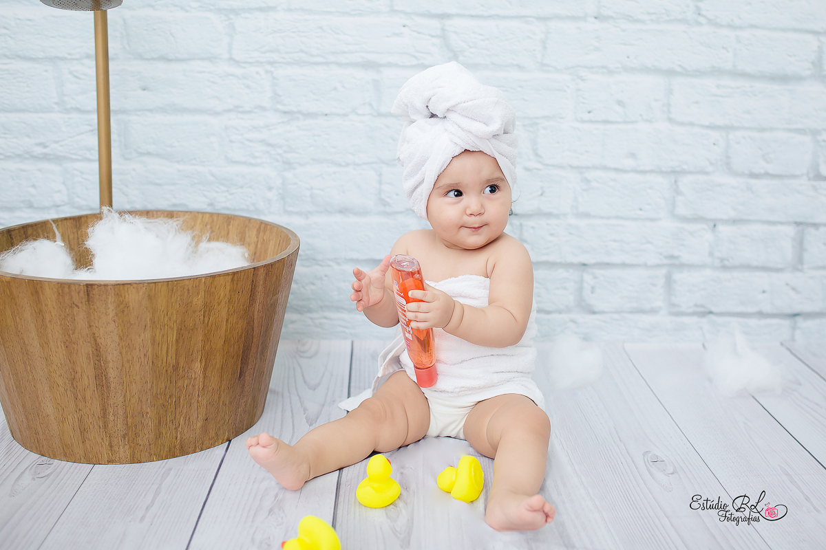 Ensaio do acompanhamento da Julia de 9 meses