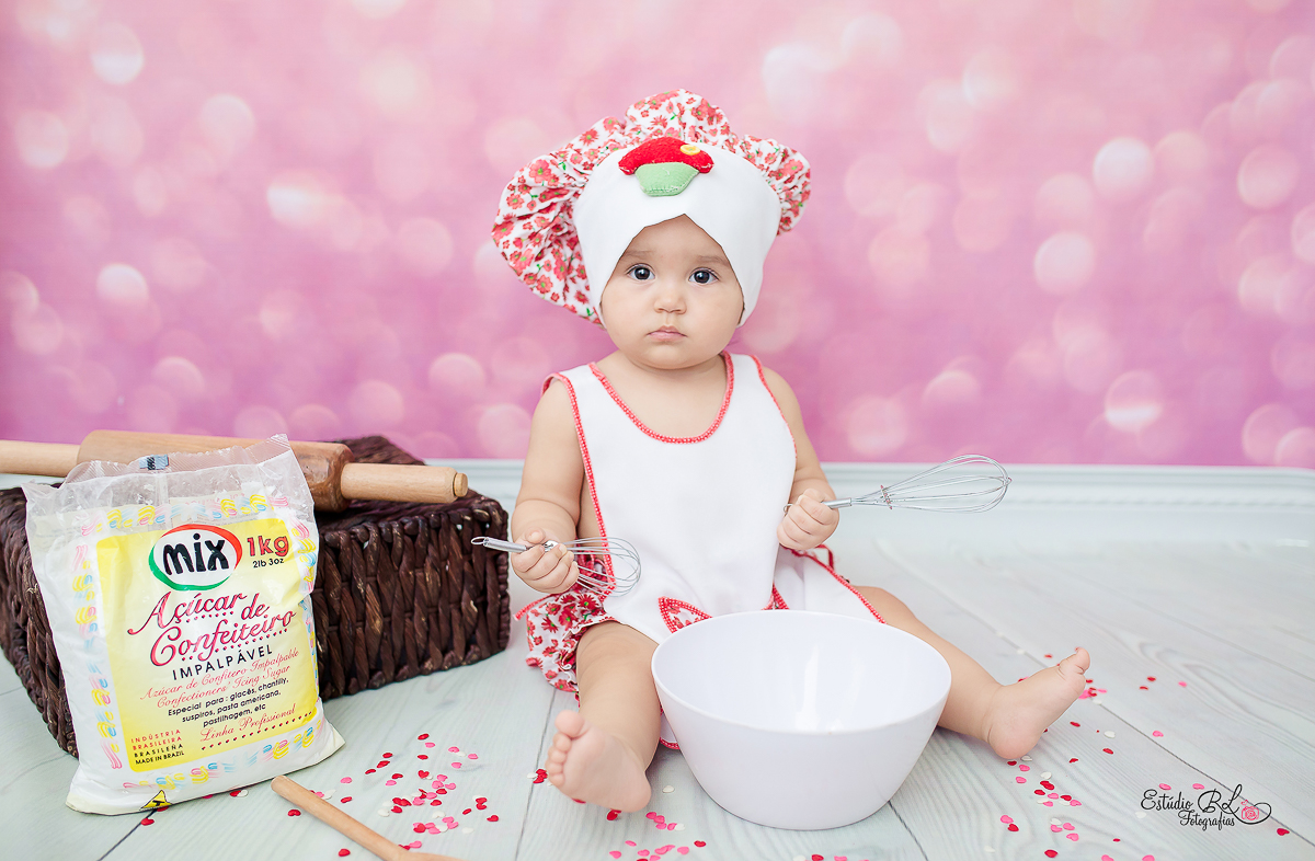 Ensaio do acompanhamento da Julia de 9 meses