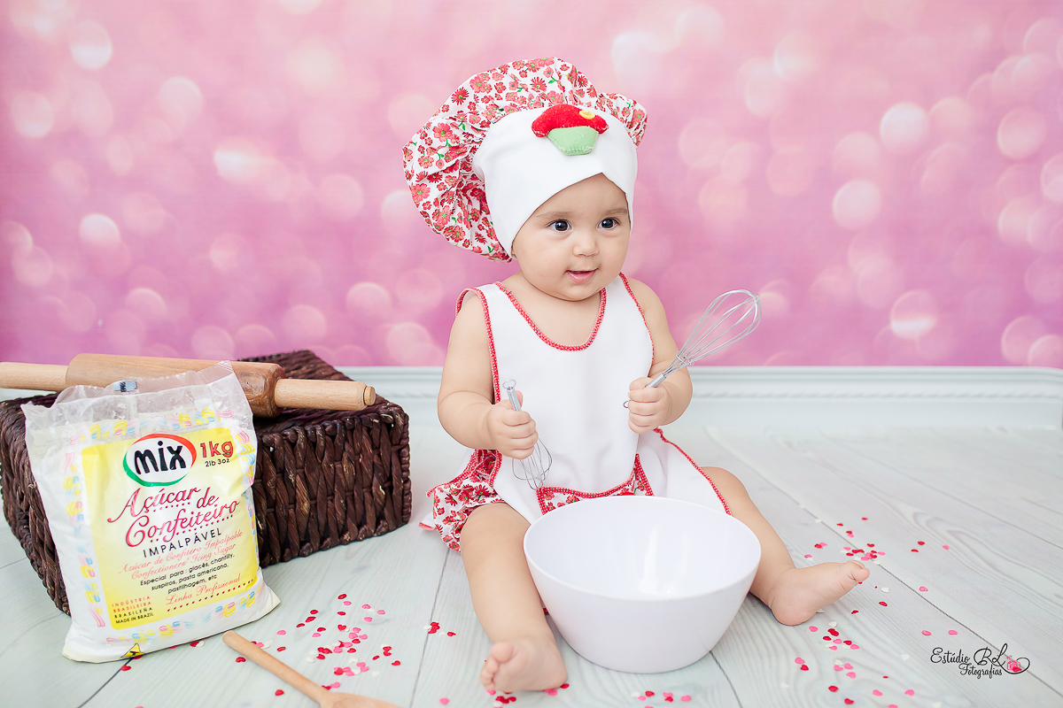 Ensaio do acompanhamento da Julia de 9 meses