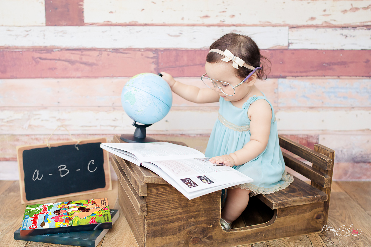 Ensaio do acompanhamento da Julia de 9 meses