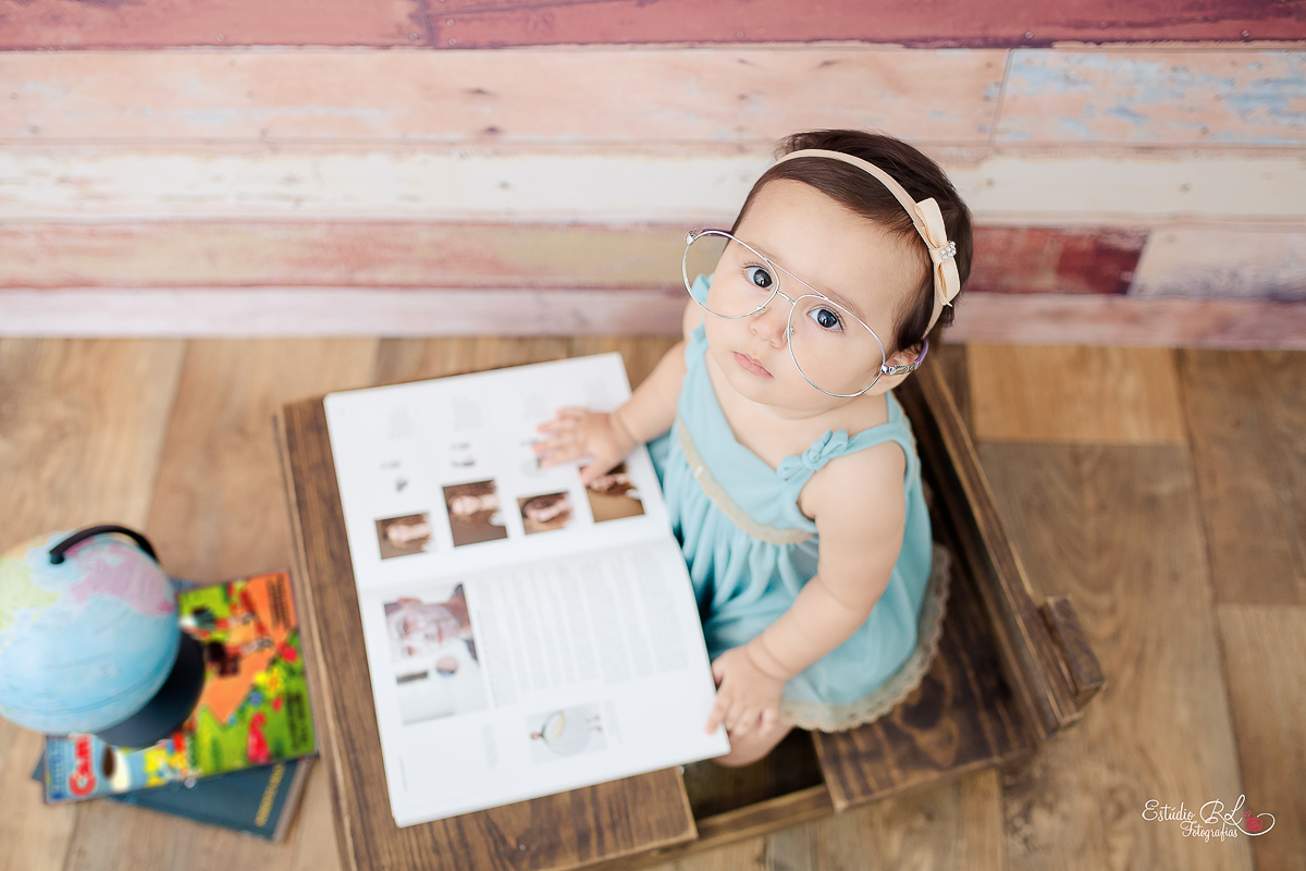 Ensaio do acompanhamento da Julia de 9 meses