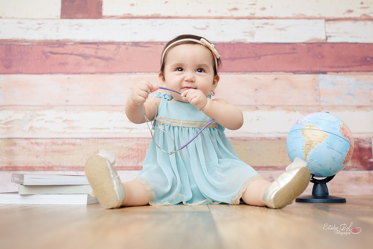 Ensaio do acompanhamento da Julia de 9 meses