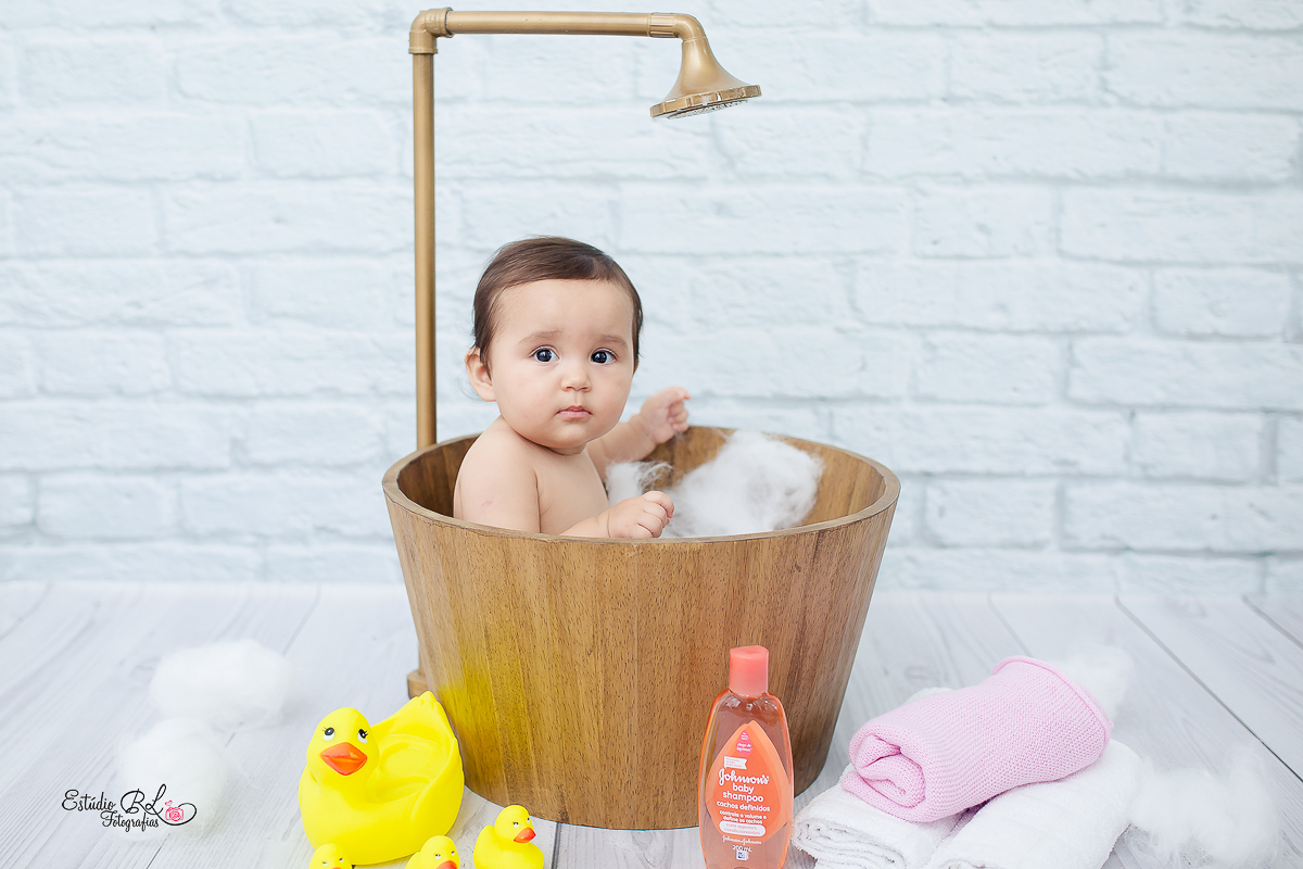 Ensaio do acompanhamento da Julia de 9 meses