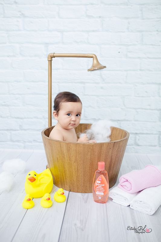 Ensaio do acompanhamento da Julia de 9 meses