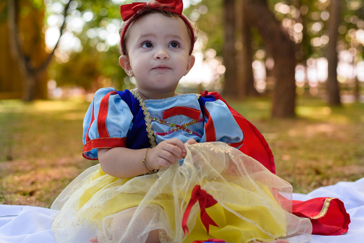 ensaio infantil, sessão fotográfica externa com a princesa Sofia. Smash the fruit com muita diversão e alegria. Fotos feitas em Vitória.