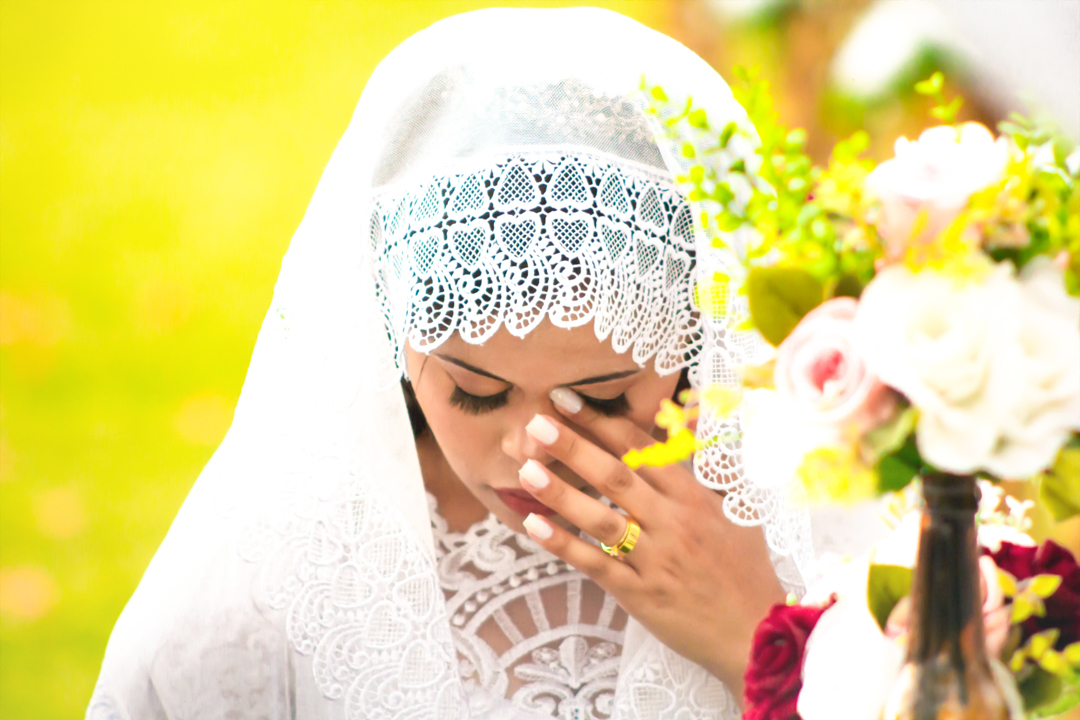 noiva momento oração  casamento sitio  Três Corações - MG 