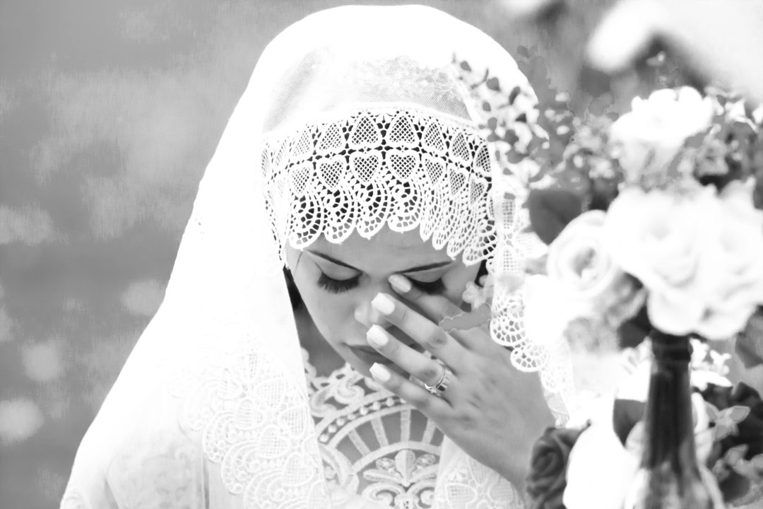 noiva momento oração  casamento sitio  Três Corações - MG 