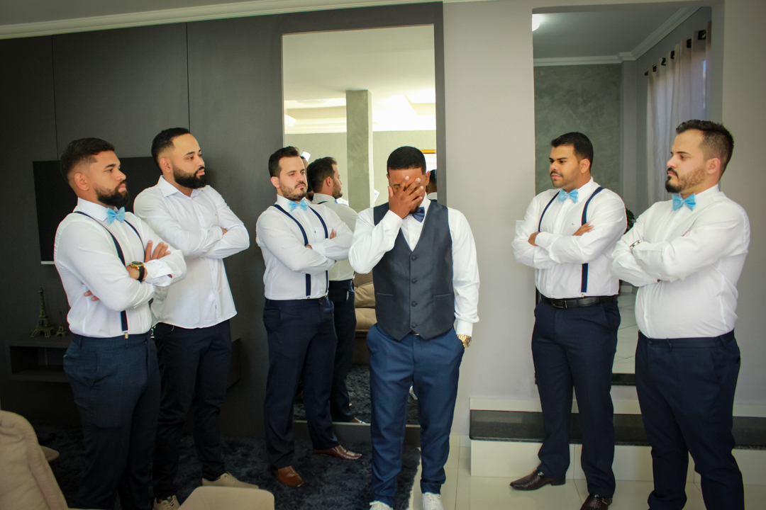 making of do noivo  padrinhos com os noivos  São Gonçalo do Sapucaí - MG 