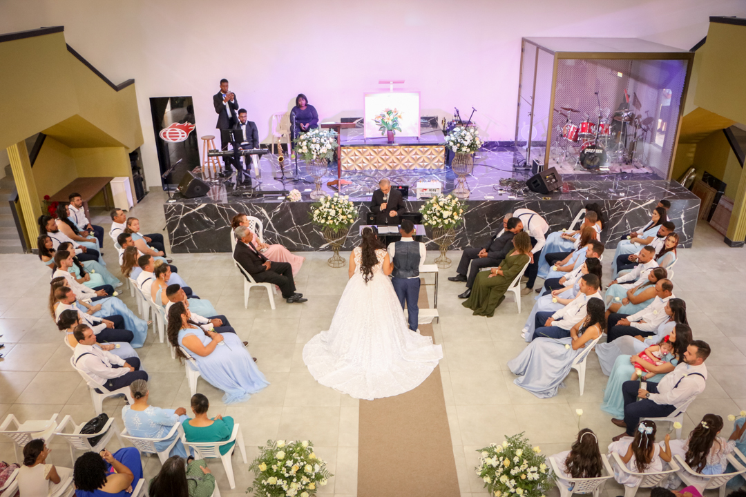 visão superior do casamento  padrinhos e madrinhas São Gonçalo do Sapucaí - MG  