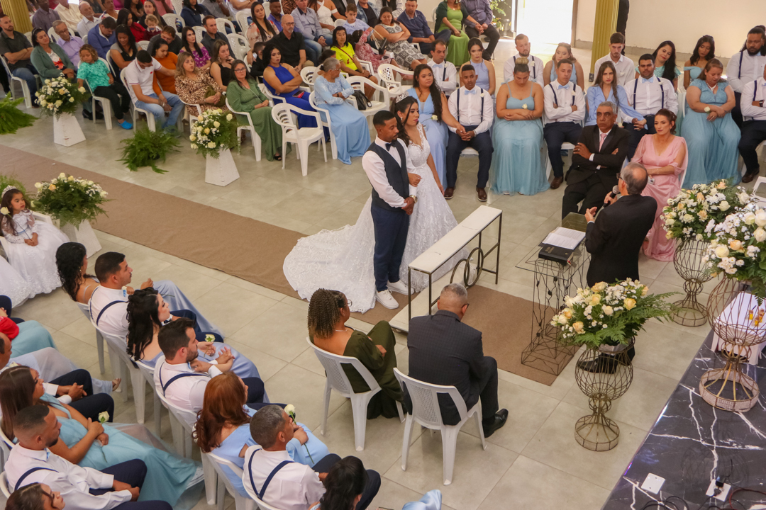 visão superior do casamento  padrinhos e madrinhas São Gonçalo do Sapucaí - MG  