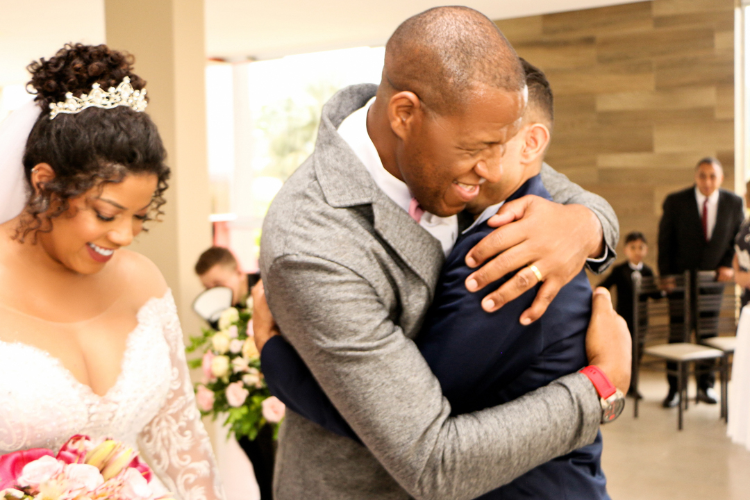 Encontro do noivo com a noiva no casamento  São Gonçalo do Sapucaí - MG 