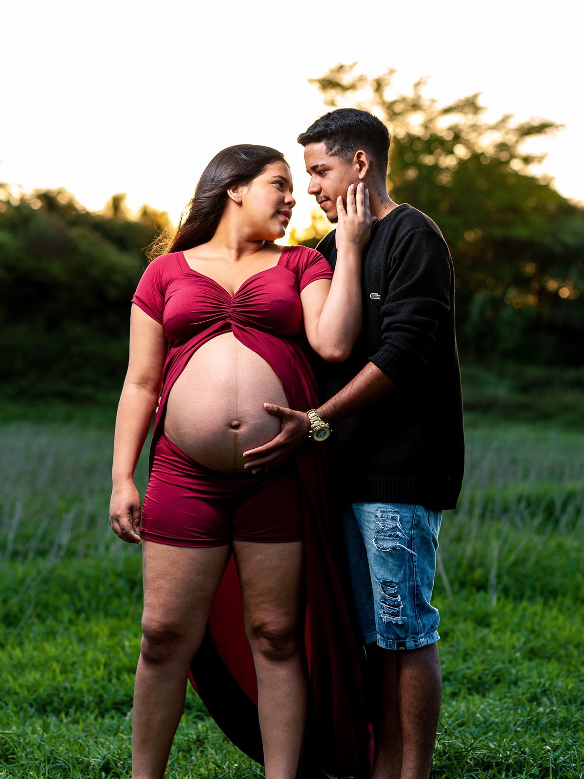 casal familia gestante