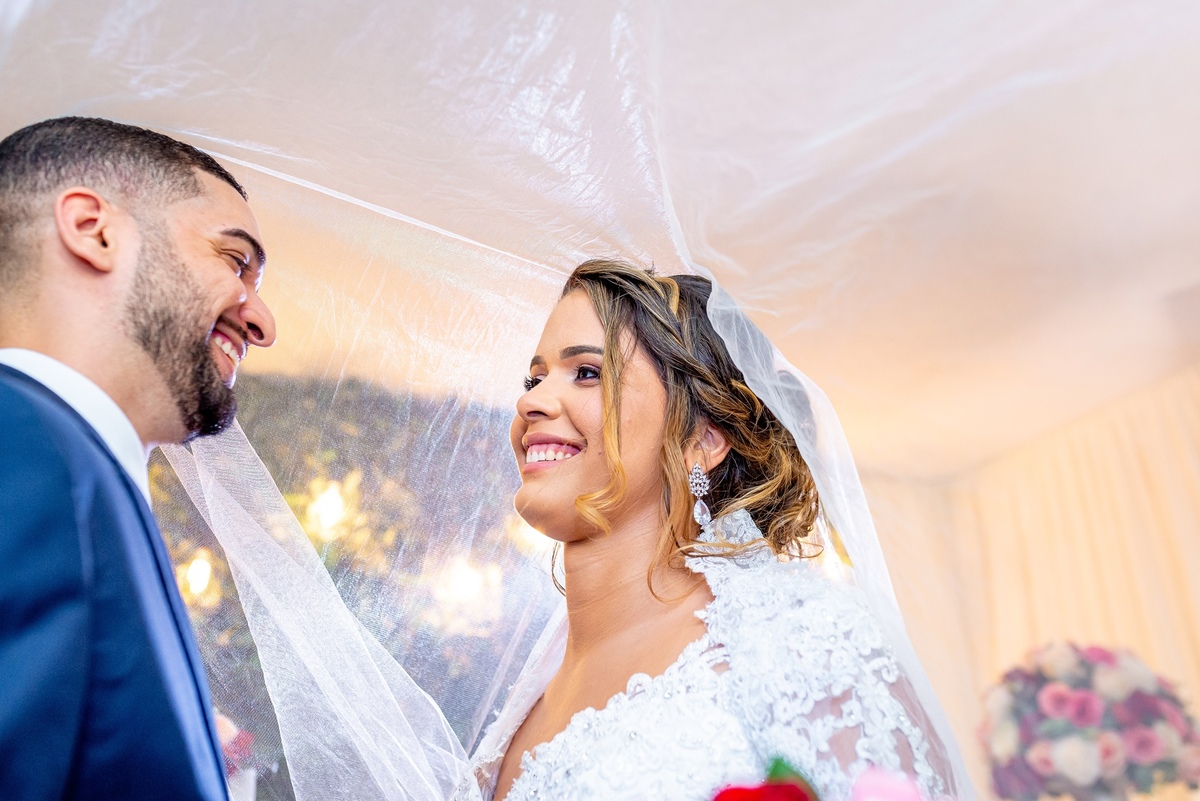 casamento ao ar livre noturno