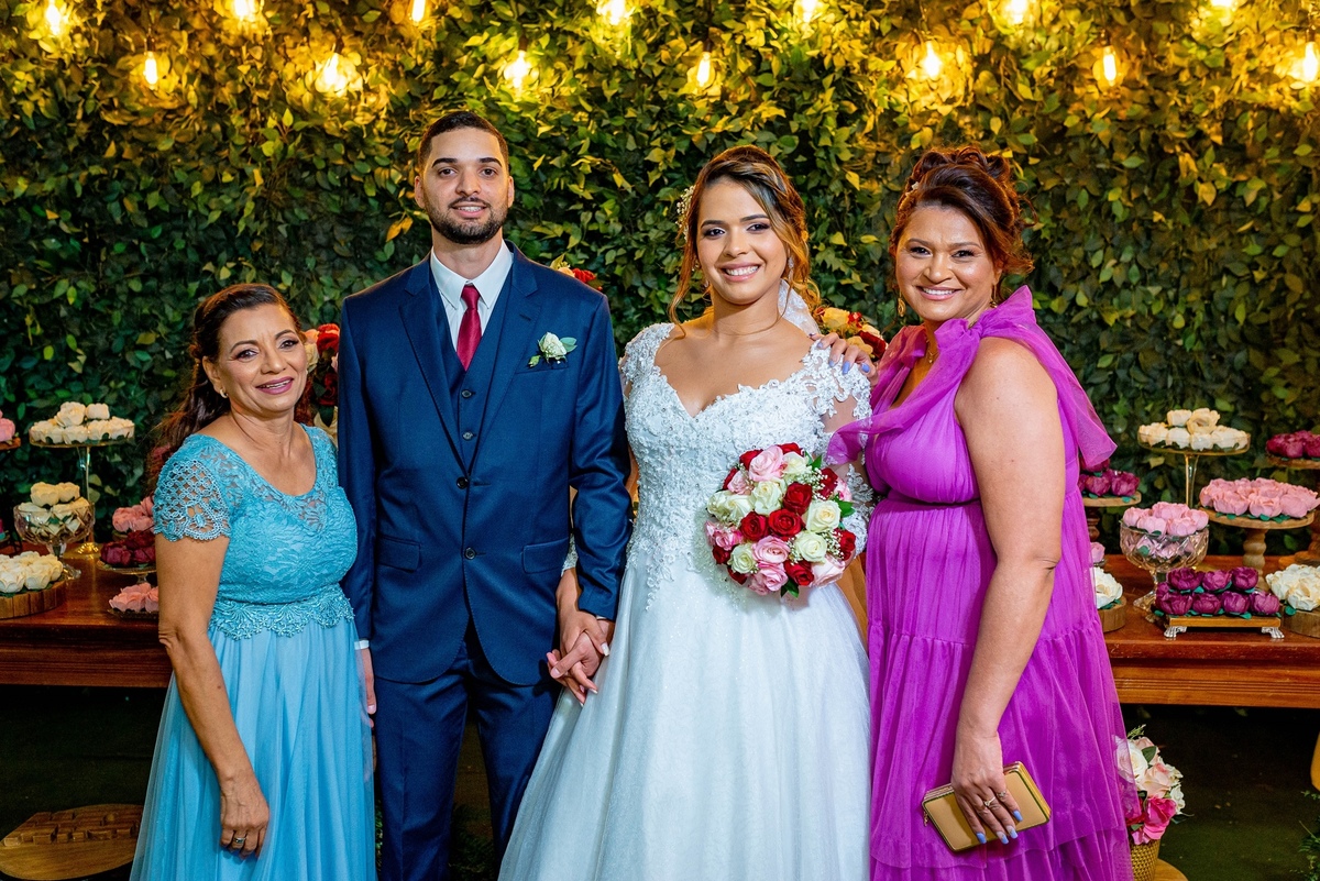 casamento ao ar livre noturno