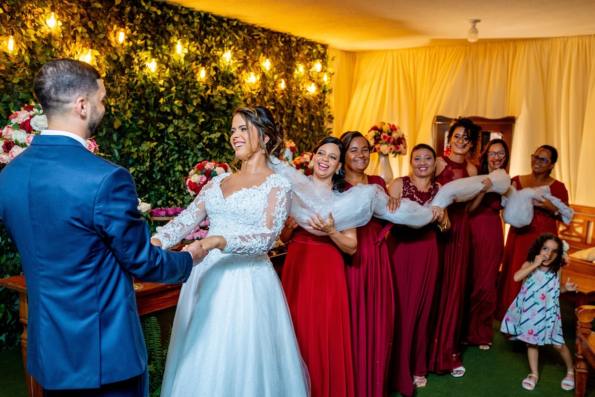 casamento ao ar livre noturno