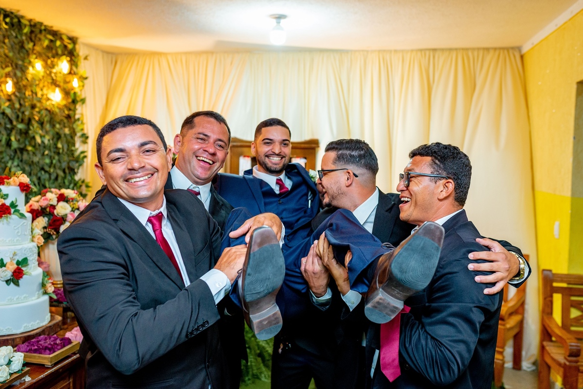 casamento ao ar livre noturno