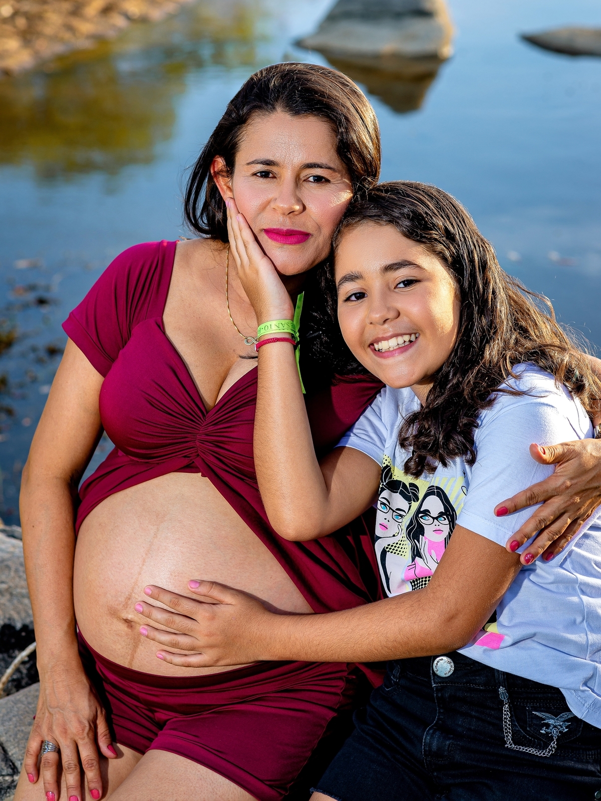 Ensaio fotográfico gestante em externa, fotos em rio, fotos lindas, gestação, fotos de gestante