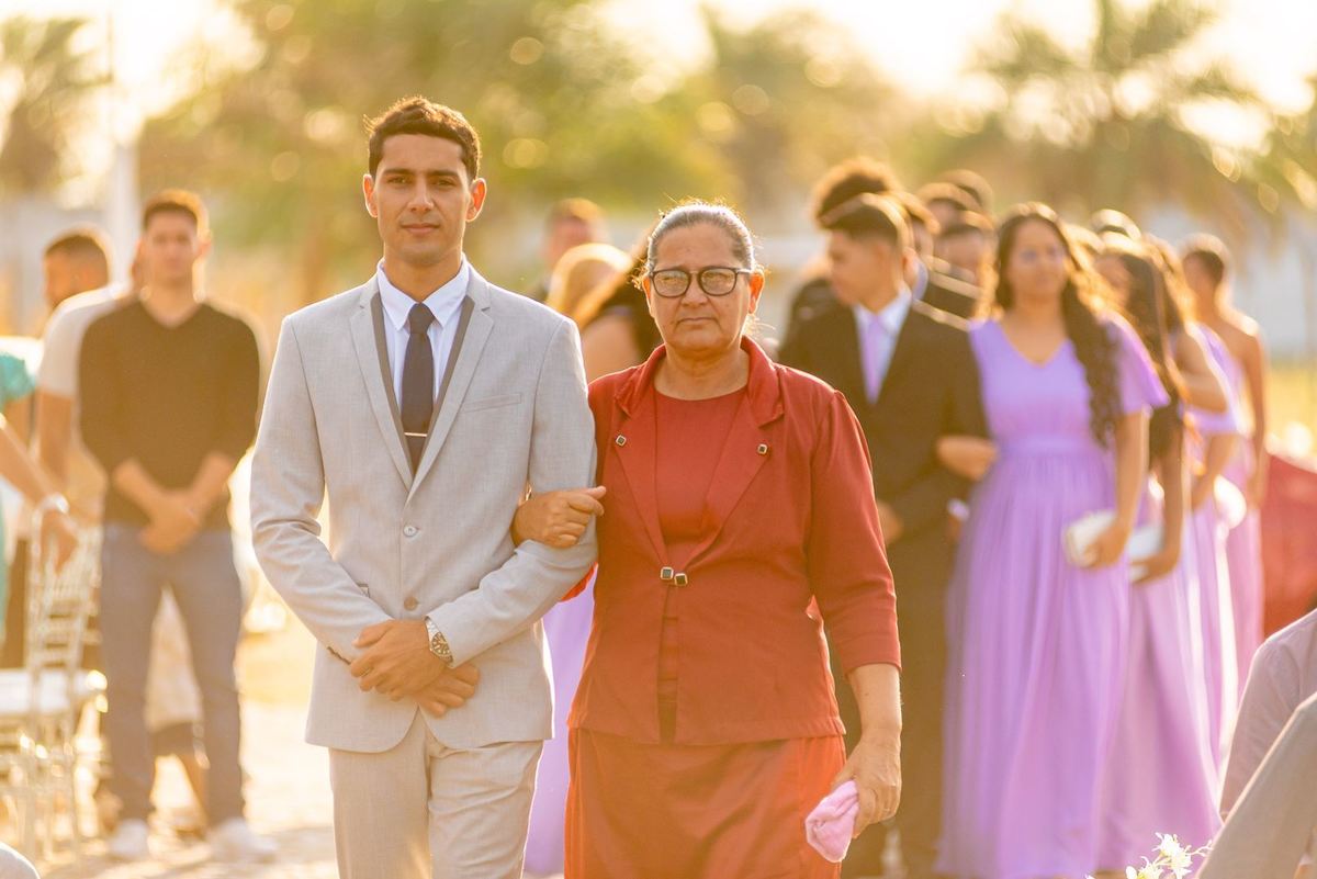 casamento no por do sol