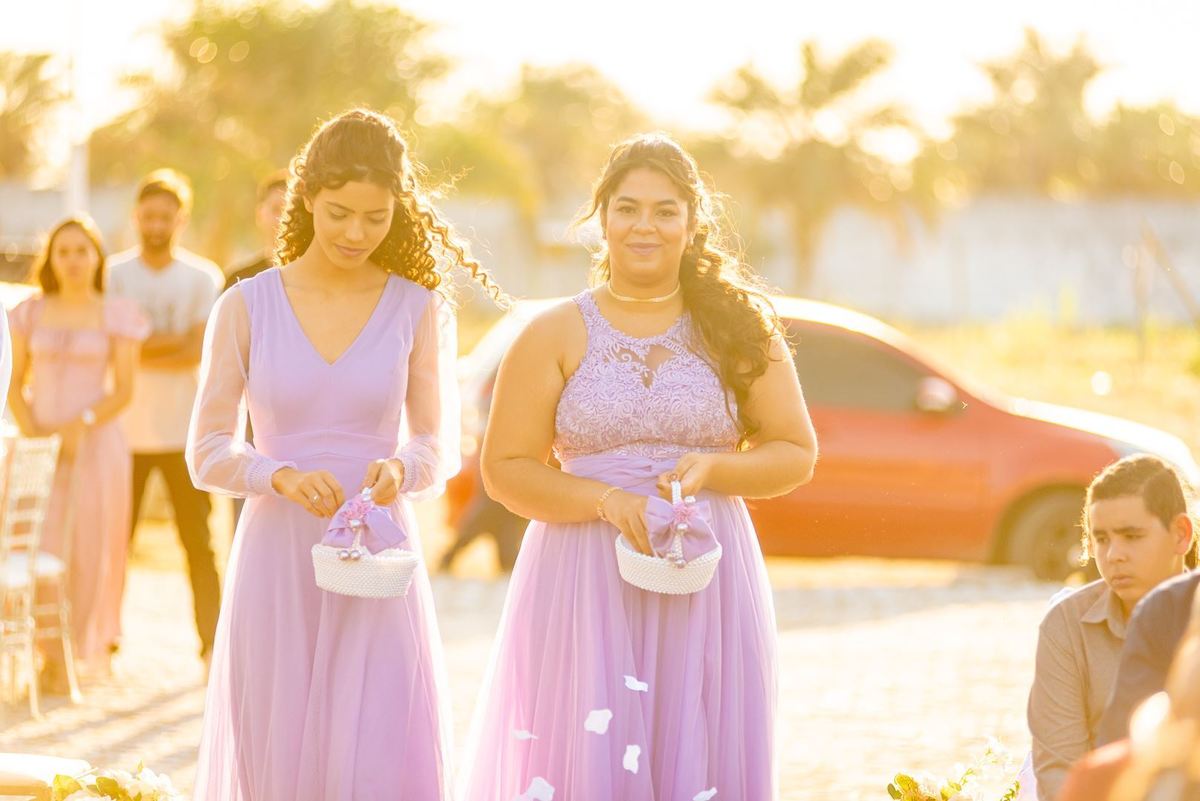 casamento no por do sol
