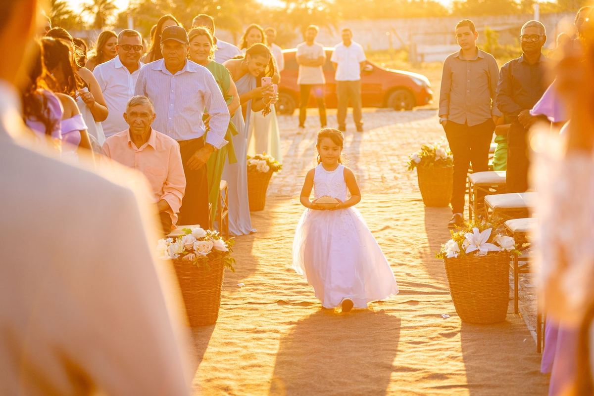 casamento no por do sol