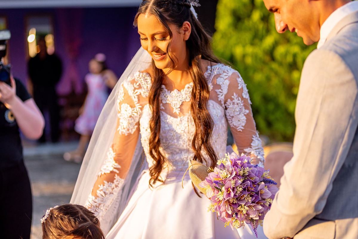 casamento no por do sol