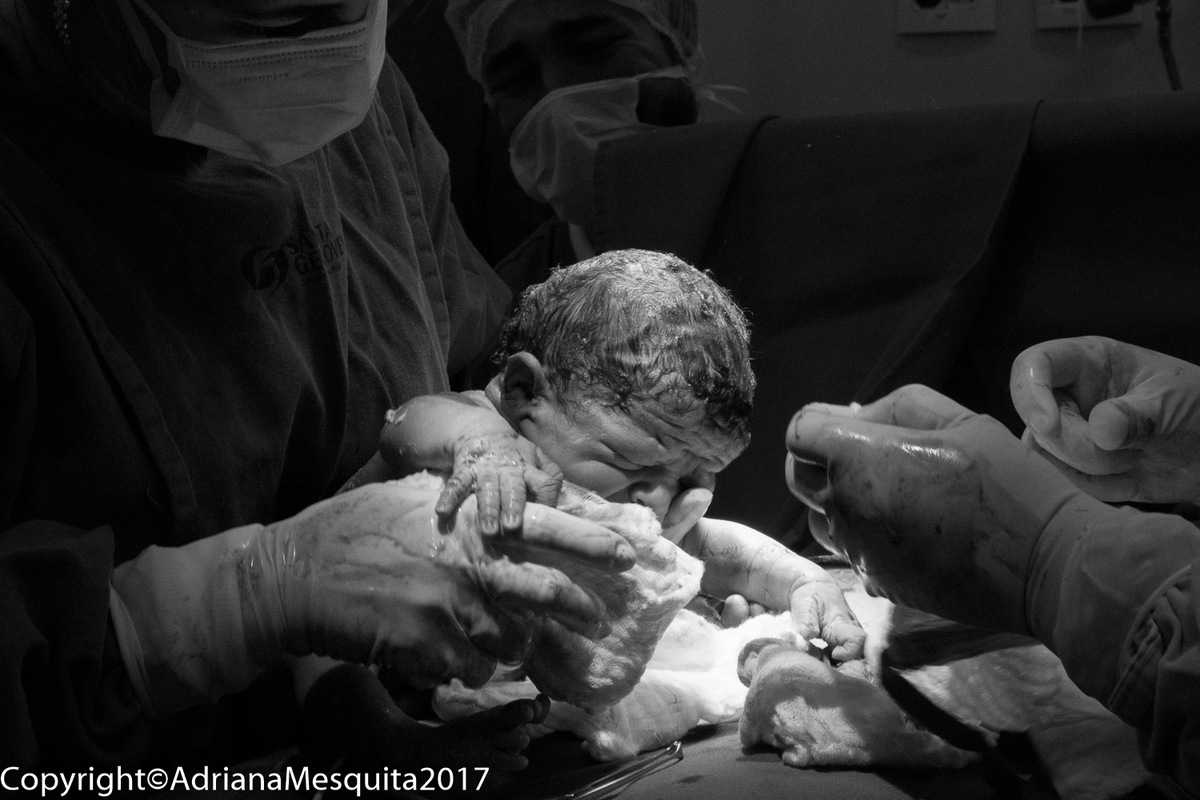 foto parto adriana mesquita nascimento santa genoveva