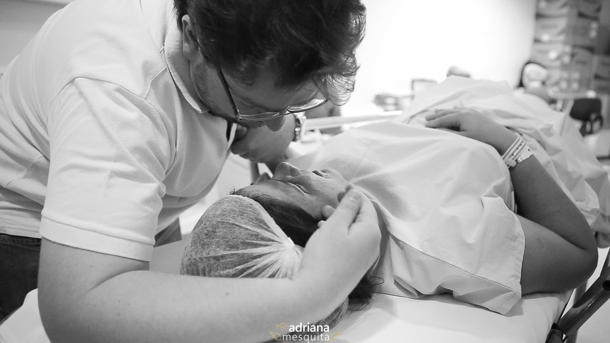 Parto no Hospital Santa Genoveva Registrado pela fotografa Adriana Mesquita