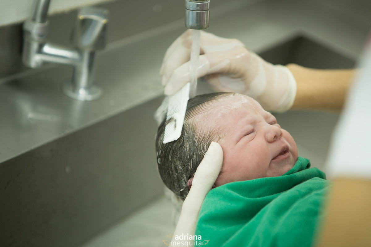 Parto no Hospital Santa Genoveva Registrado pela fotografa Adriana Mesquita