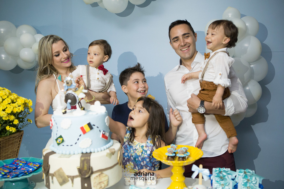 aniversário gêmeos aviador bluemoon petit filo uberlandia