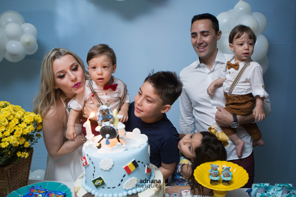 aniversário gêmeos aviador bluemoon petit filo uberlandia