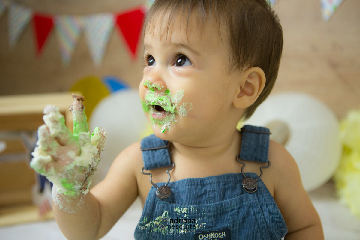 ensaio smash the cake bolo 1 ano estúdio banho de sabão uberlândia