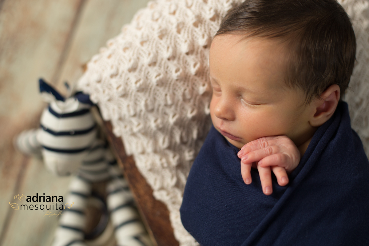 Soneca do lindo Henrique no ensaio Newborn