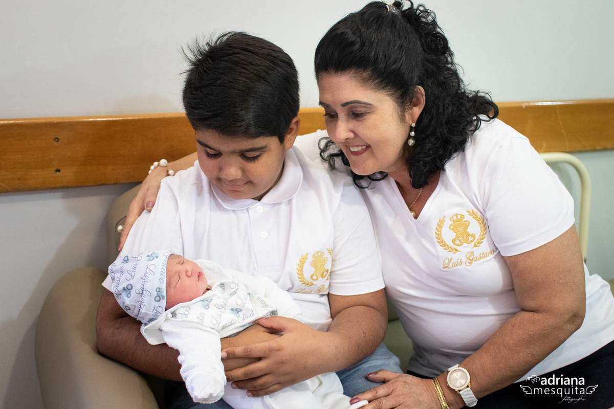 Camisetas personalizadas para a Bem vinda do nascimento do Luis Gustavo