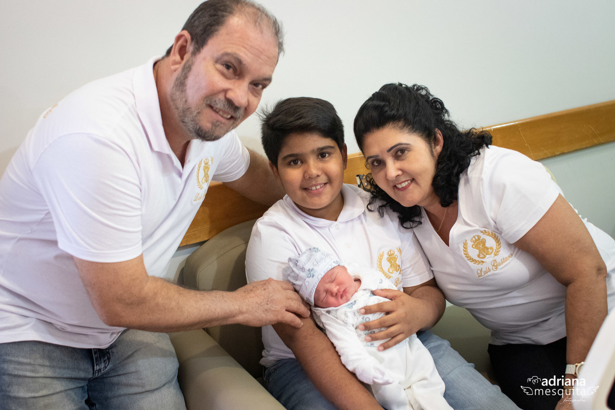 Camisetas personalizadas para a Bem vinda do nascimento do Luis Gustavo