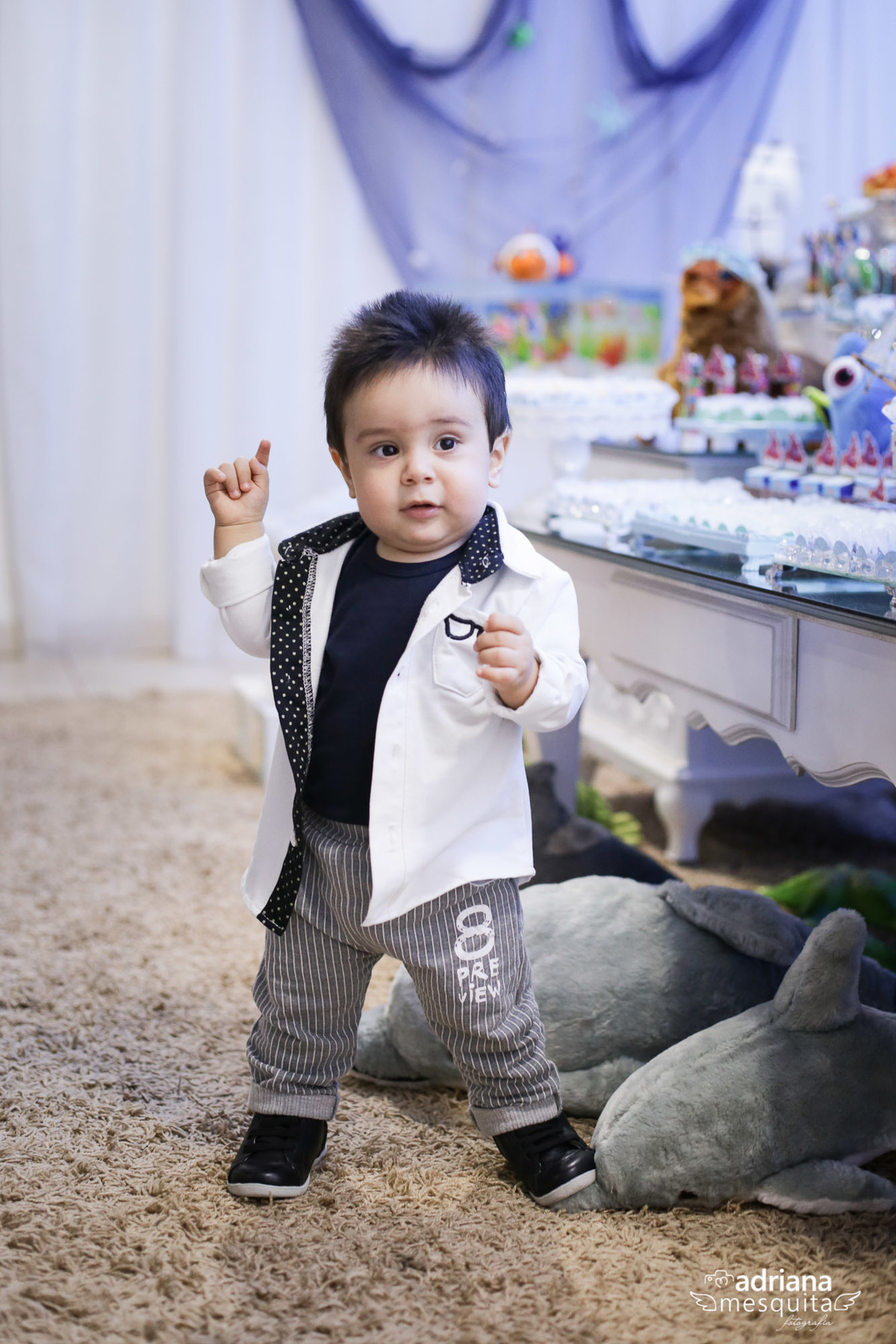 Festa com tema fundo do Mar, do Tomás, registro da fotografa Adriana Mesquita