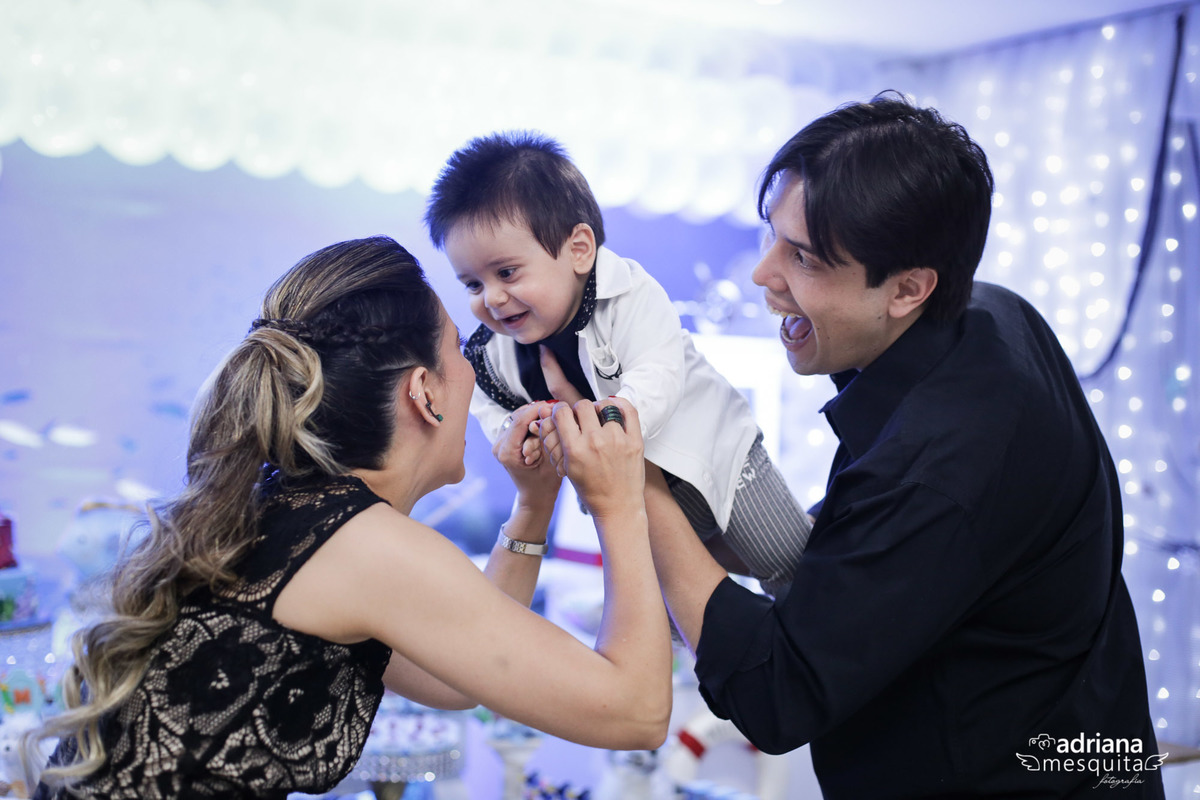 Festa com tema fundo do Mar, do Tomás, registro da fotografa Adriana Mesquita