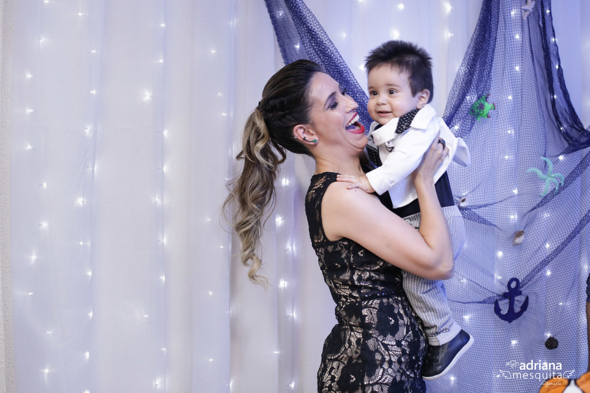 Festa com tema fundo do Mar, do Tomás, registro da fotografa Adriana Mesquita