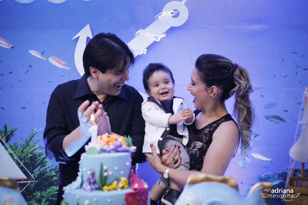 Festa com tema fundo do Mar, do Tomás, registro da fotografa Adriana Mesquita