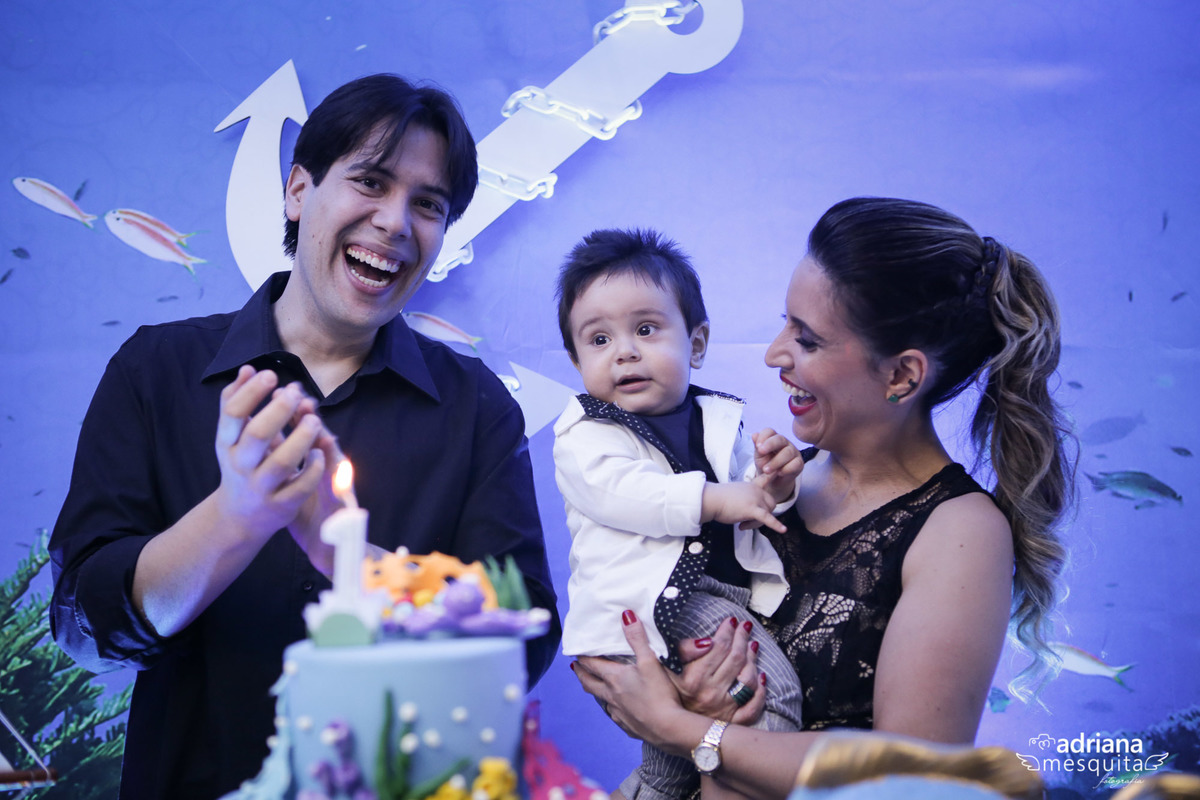 Festa com tema fundo do Mar, do Tomás, registro da fotografa Adriana Mesquita