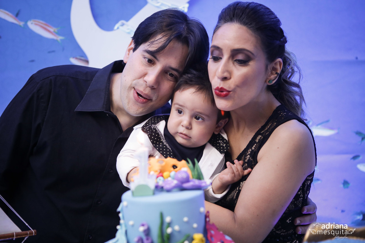 Festa com tema fundo do Mar, do Tomás, registro da fotografa Adriana Mesquita