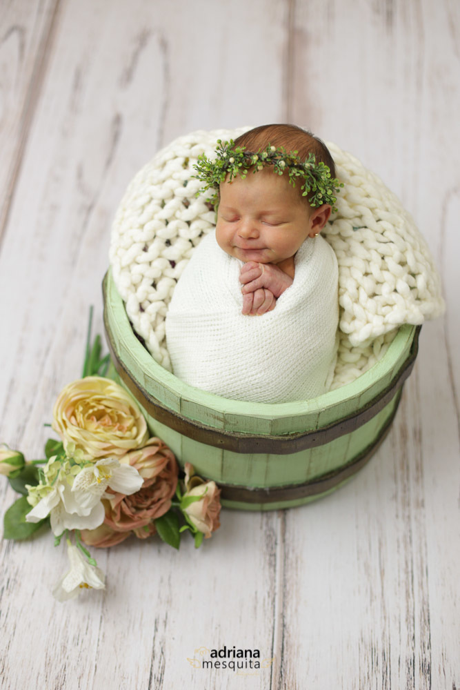 Newborn Aurora 12 dias no Props Verde , fotografa Adriana Mesquita
