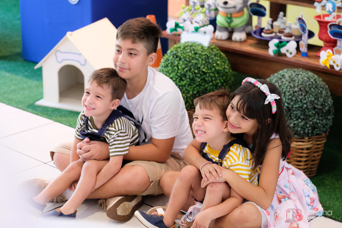 aniversário infantil bala e balão raul e rodrigo patrulha canina adriana mesquita