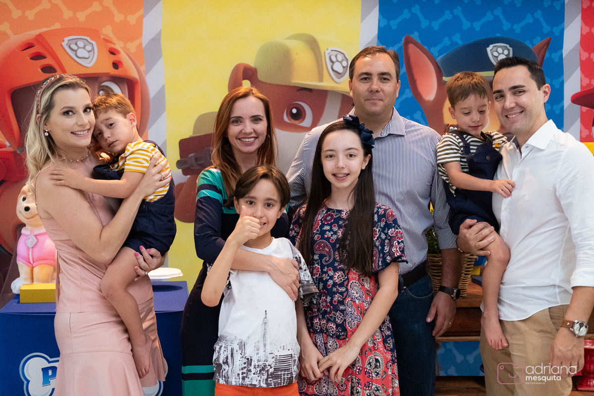 aniversário infantil bala e balão raul e rodrigo patrulha canina adriana mesquita